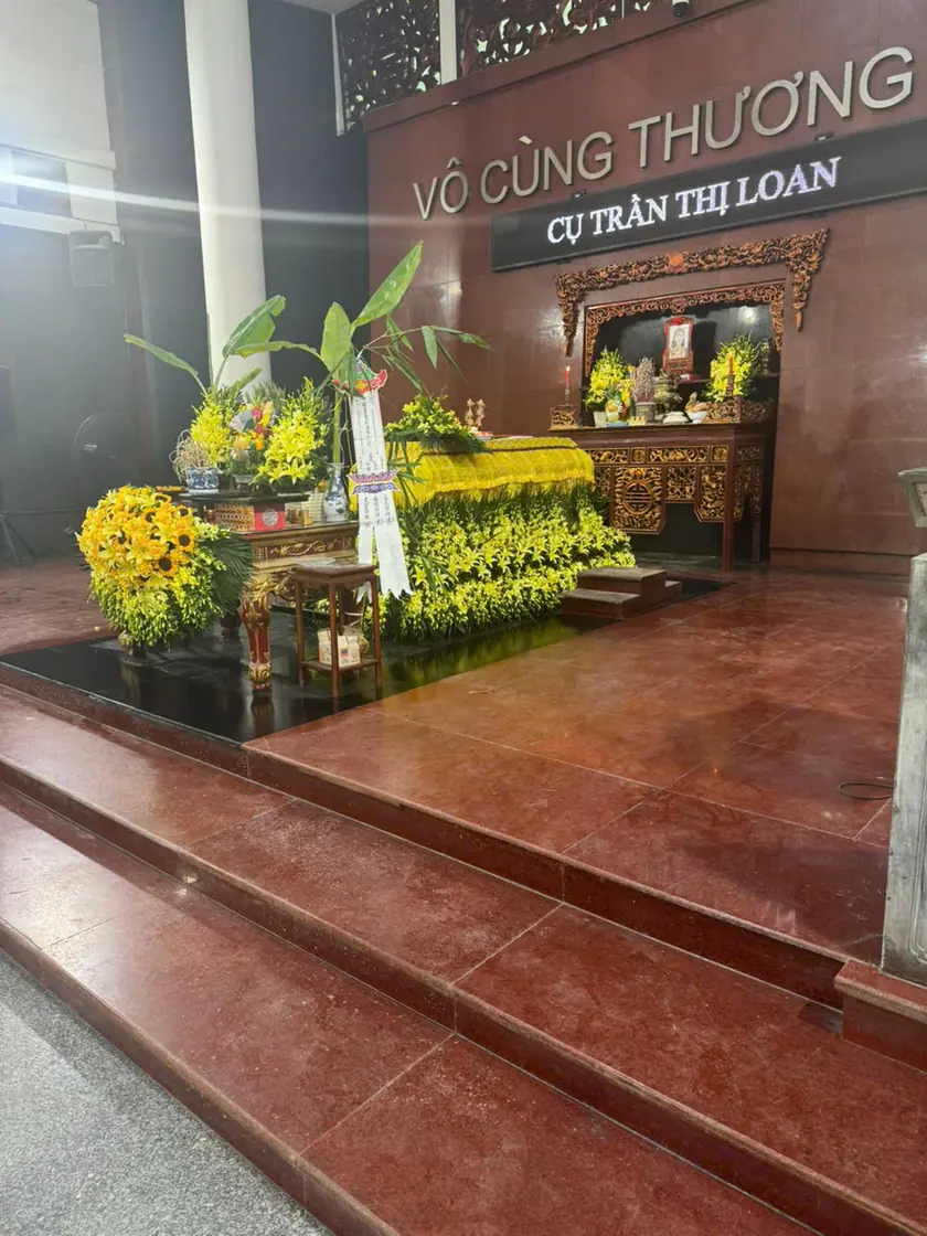 Góc nhìn rộng của khu vực tổ chức lễ viếng và tưởng niệm.